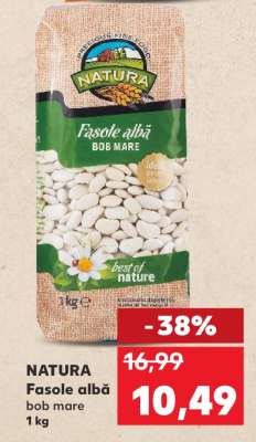 NATURA Fasole albă bob mare 1 kg