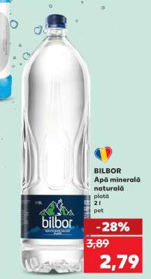 BILBOR Apă minerală naturală plată