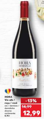 HORA Vin alb / roșu / rosé
