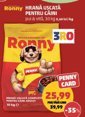 Ronny Hrană Uscată Pentru Câini
