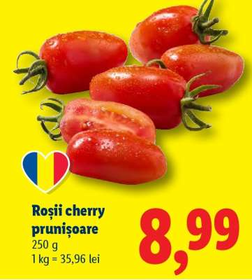 Roșii cherry prunișoare