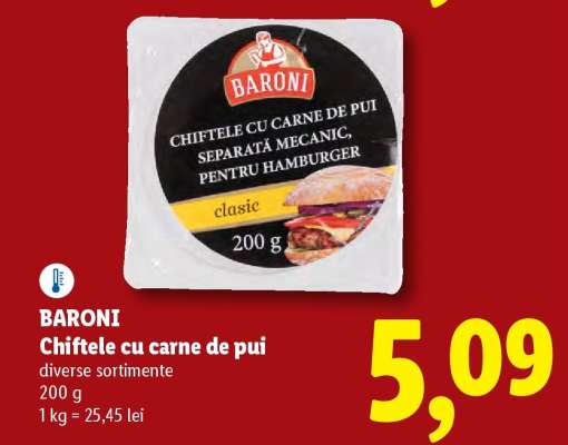 BARONI Chiftele cu carne de pui