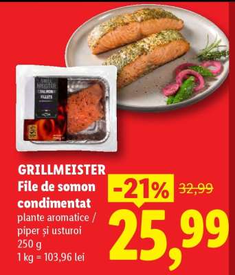 GRILLMEISTER File de somon condimentat