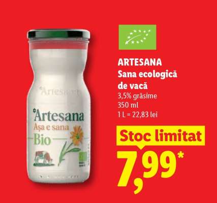 ARTESANA Sana ecologică de vacă