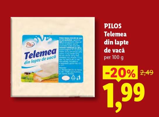 Pilos Telemea din lapte de vacă