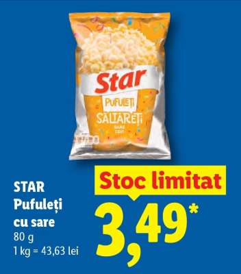 STAR Pufuleți cu sare