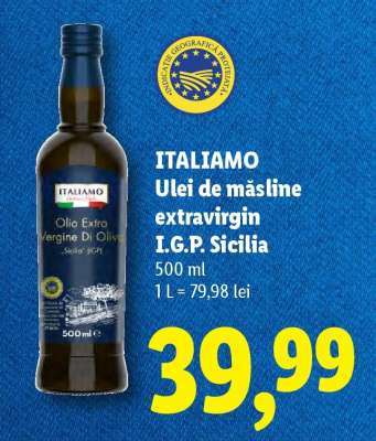 ITALIAMO Ulei de măsline extravirgin I.G.P. Sicilia