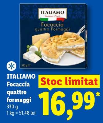 Italiamo Focaccia Quattro Formaggi