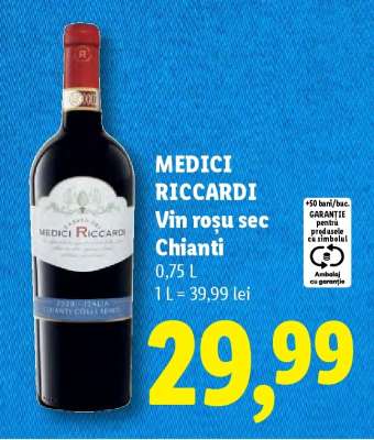 MEDICI RICCARDI Vin roșu sec Chianti