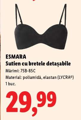 ESMARA Sutien cu bretele detașabile