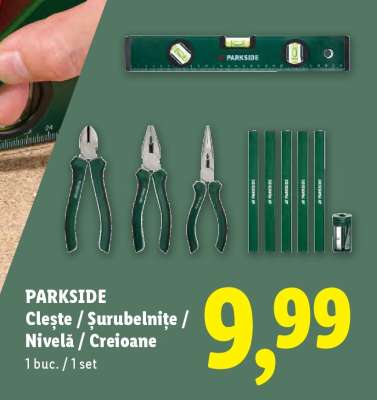 PARKSIDE Clește / Șurubelnițe / Nivelă / Creioane