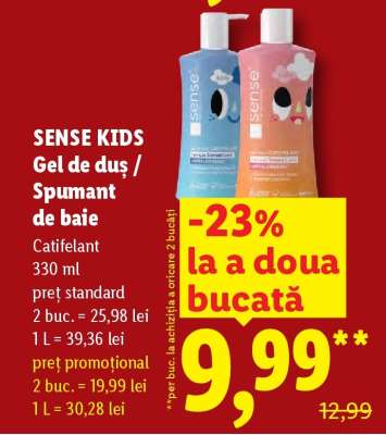 SENSE KIDS Gel de duș / Spumant de baie