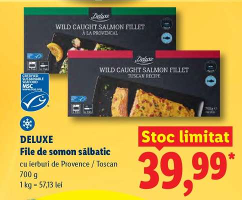DE LUXE File de somon sălbatic