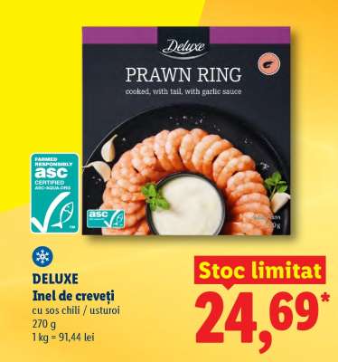 DELUXE Inel de creveți