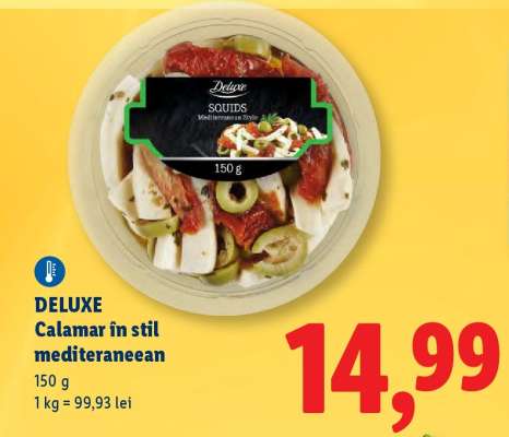 DELUXE Calamar în stil mediteraneean