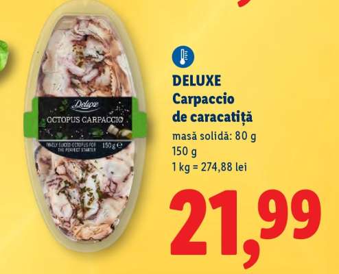 DELUXE Carpaccio de caracatiță