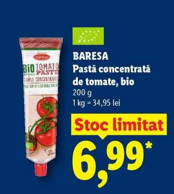 BARESA Pastă concentrată de tomate, bio