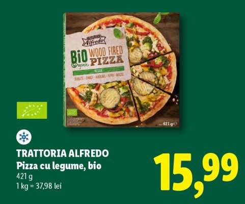 Trattoria Alfredo Pizza cu legume, bio