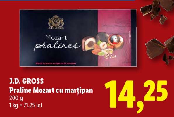 J.D. Gross Praline Mozart cu marțipan