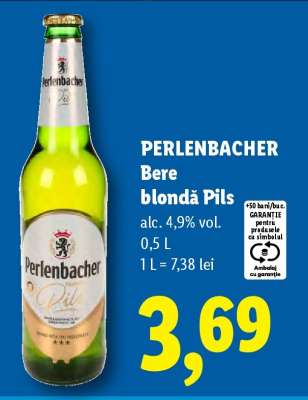 Perlenbacher Bere blondă Pils