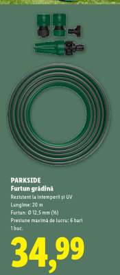 PARKSIDE Furtun grădină