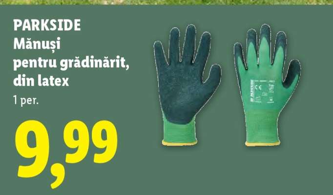 PARKSIDE Mănuși pentru grădinărit, din latex