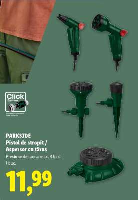 PARKSIDE Pistol de stropit / Aspersor cu țăruș