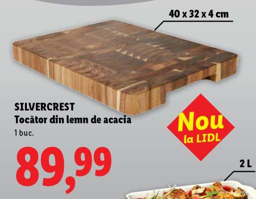 SILVERCREST Tocător din lemn de acacia