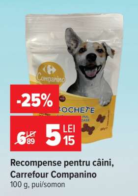 Recompense pentru câini, Carrefour Companino