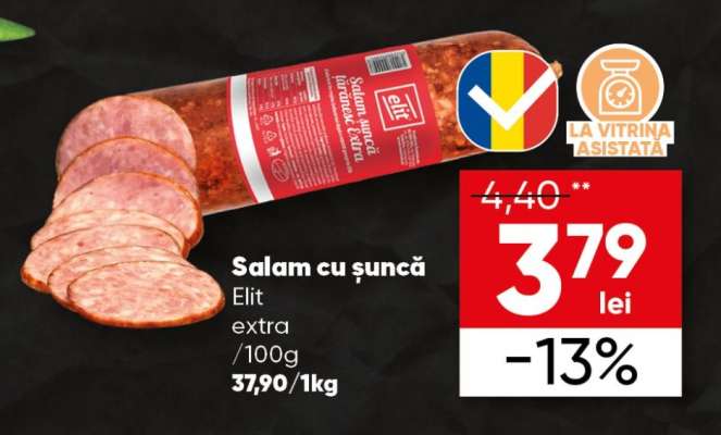 Salam cu șuncă Elit extra