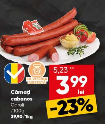 Cârnați cabanos Caroli