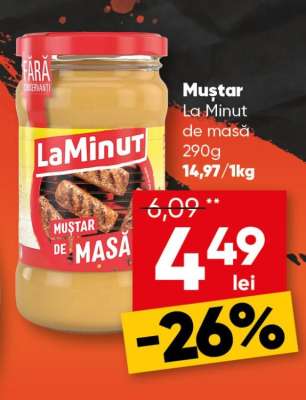 Muștar La Minut de masă