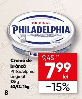 Cremă de brânză Philadelphia original 125g