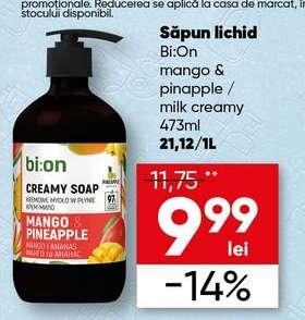 Săpun lichid Bi:On mango & pineapple / milk creamy