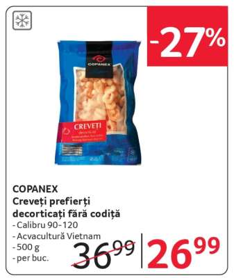 COPANEX Creveți prefierți decorticați fără codiță