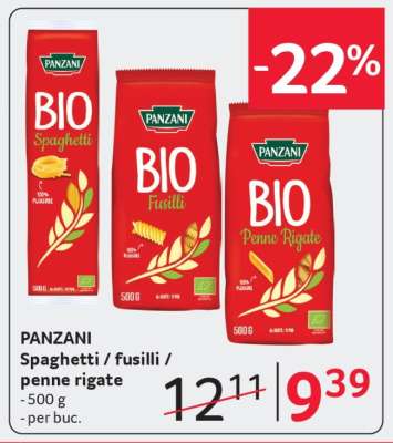 PANZANI Spaghetti / fusilli / penne rigate