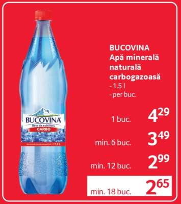 BUCOVINA Apă minerală naturală carbogazoasă