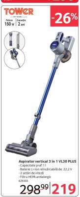 Aspirator vertical 3 in 1 VL30 PLUS