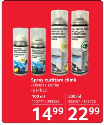 Spray curățare climă