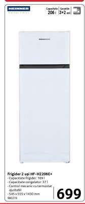 Frigider 2 uși HF-H2206E+