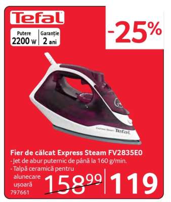Fier de călcat Express Steam FV2835E0