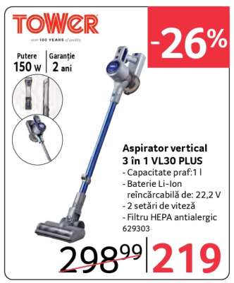 Aspirator vertical 3 in 1 VL30 PLUS