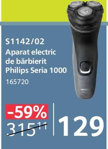 S1142/02 Aparat electric de bărbierit Philips Seria 1000