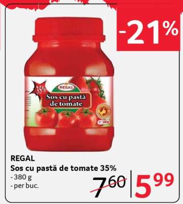 REGAL Sos cu pastă de tomate 35%