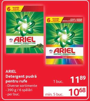 ARIEL Detergent pudră pentru rufe