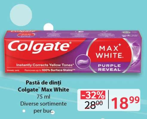 Pastă de dinți Colgate Max White
