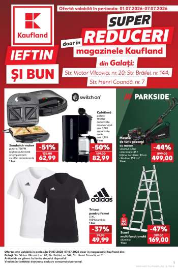 Cataloage Kaufland - 01.07.2026 - 07.07.2026.