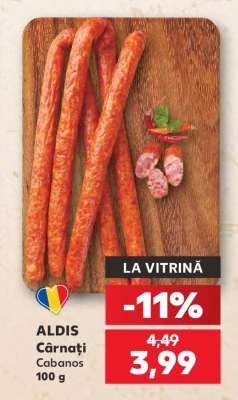 ALDIS Cârnați Cabanos 100 g