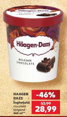 HAAGEN DAZS Înghețată ciocolată belgiană 460 ml