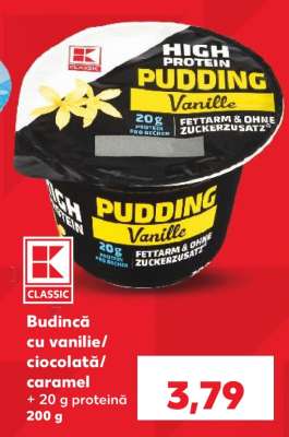 Budincă cu vanilie / ciocolată/ caramel